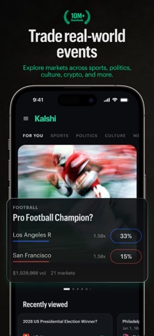Скриншот Kalshi: Trade Football & more 2